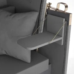 Sanzaro Strandkorb XL120 Cm Deluxe Zweisitzer Holz Und Poly-Rattan Sylt Ostsee Volllieger Inkl. 4 X Kissen Klappbare Rückenlehne 2 Personen Grau Uni -Grünwelt Exporteren Garten-Winkel 613cf531c4f5e6cffacecd863112439d