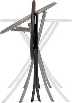 Vanage Gartentisch Beistelltisch Balkontisch Bistrotisch In Braun Rund Wetterfest Klappbar -Grünwelt Exporteren Garten-Winkel 61798303d08a0fe4f63adb8a0a7d6a43