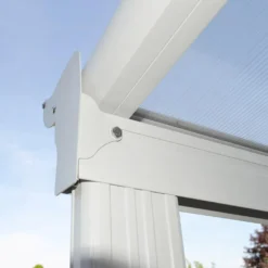 HOME DELUXE - Terrassenüberdachung 618 X 303 X 226 / 278 Cm Weiß Terrassendach Überdachung Carport -Grünwelt Exporteren Garten-Winkel 618d9659b286e88d32dba108cc4deaad