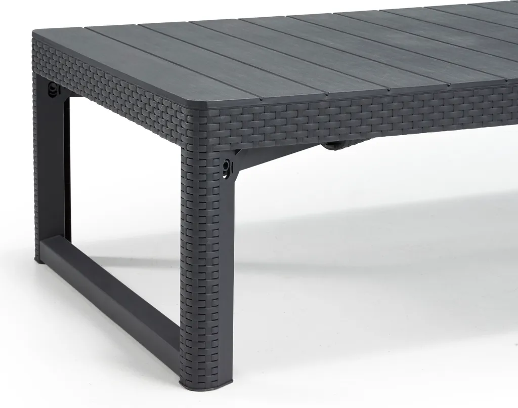 Allibert Gartentisch Lyon, Graphitgrau 10 Allibert Gartentisch Lyon, Graphitgrau – Bild 10