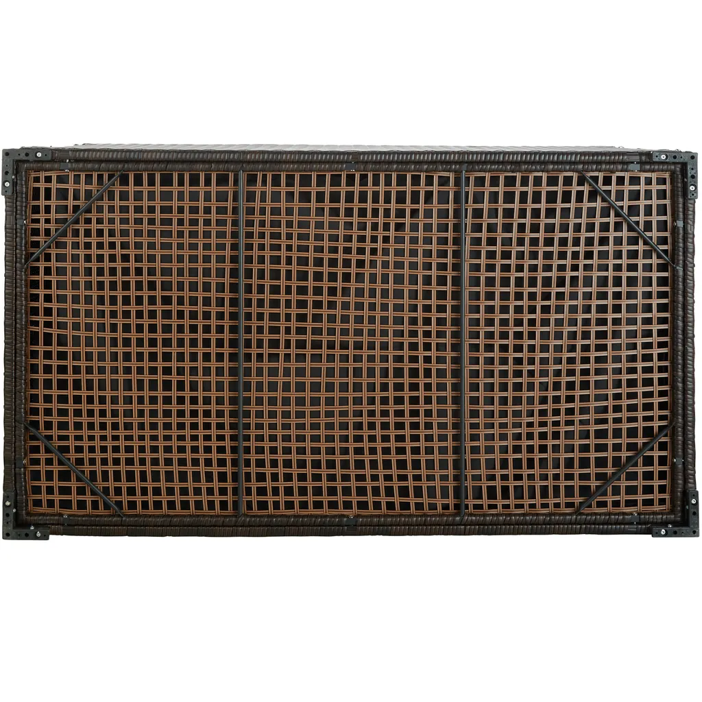 Tectake Auflagenbox Mit Aluminiumgestell Oslo, 145x82,5x79,5cm - Braun 10 Tectake Auflagenbox Mit Aluminiumgestell Oslo, 145x82,5x79,5cm - Braun – Bild 10