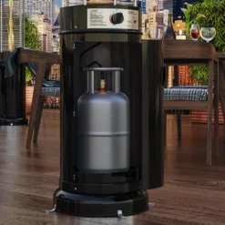 FINA | Gasheizstrahler | 1,8m | Schwarz | 11kW | Heizpilz, Terrassenheizstrahler, Terrassenheizer, Heizstrahler Gas -Grünwelt Exporteren Garten-Winkel 61bb4afba041c162d9de76b1df7029aa