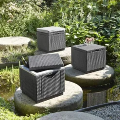 Keter Hocker Mit Stauraum Cube Graphitgrau 213816 -Grünwelt Exporteren Garten-Winkel 625e8a5aae4b2e0e4e6996d2dccaa3fb