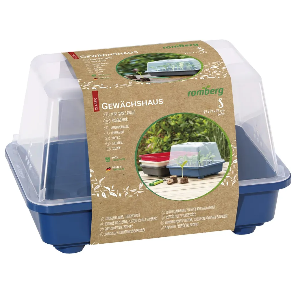 Romberg CLASSIC Gewächshaus S Color Blau 29 X 19 Cm - Kunststoff 1 Romberg CLASSIC Gewächshaus S Color Blau 29 X 19 Cm - Kunststoff