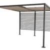 Gartenpavillon Pergola Gartenmöbel Gartenmöbelzubehör Pavillon Gazebo Strapazierfähig Elegante Form Rostfrei Sonnenschutz Überdachung Alu Garten "Amun" 3 X 4 M Von Jet-Line