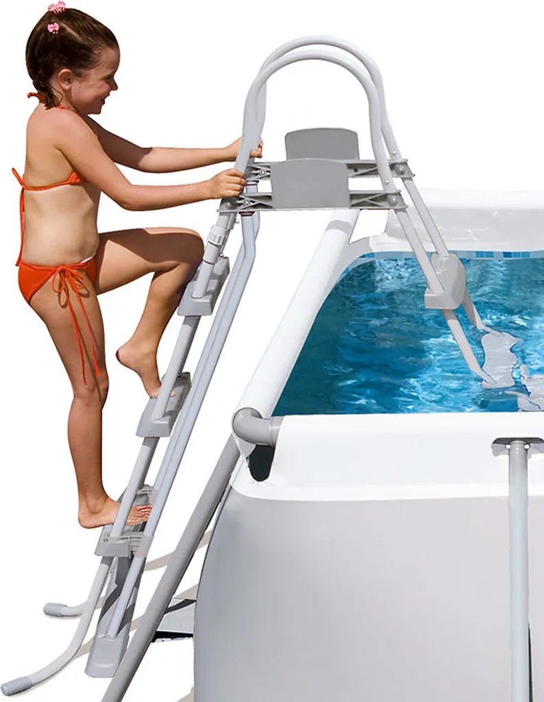 Bestway Power Steel™ Frame Pool-Set, Eckig, Mit Filterpumpe & Sicherheitsleiter 404 X 201 X 100 Cm 8 Bestway Power Steel™ Frame Pool-Set, Eckig, Mit Filterpumpe & Sicherheitsleiter 404 X 201 X 100 Cm – Bild 8