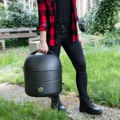 TAINO Grill-to-Go Gasgrill BBQ Portabel Grill Camping Tragbar Kugelgrill Gas Tischgrill Schwarz -Grünwelt Exporteren Garten-Winkel 64960f2704b99c22a42e729b8738b150