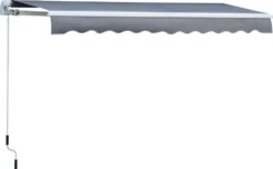 Outsunny Markise Alu-Markise Aluminium-Gelenkarm-Markise Sonnenschutz Balkon -Grünwelt Exporteren Garten-Winkel 6498baf778c377db2725a063dd0f2022