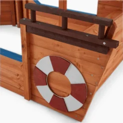 HOME DELUXE - Sandkasten MATSCHEKISTE - 160 X 78 X 103 Cm - , Piratenschiff, Sandkiste Mit Sonnendach, Aufklappbare Sitzbank, Spielzeug -Grünwelt Exporteren Garten-Winkel 64c123ccdd083b1a0a24b271c1c66b7f