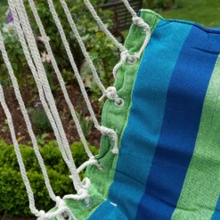 Druline Hängestuhl Hängematte Hängesessel Hängesitz Aufhängung Bunt 120kg GrünBlau -Grünwelt Exporteren Garten-Winkel 64d428f40736de219f880fb4e2de7721