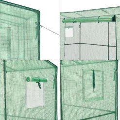 Gewächshaus Vlaardingen 198x78x200cm Mit Pultdach Foliengewächshaus Treibhaus Für Tomaten Stahlrahmen Grün 12 Gewächshaus Vlaardingen 198x78x200cm Mit Pultdach Foliengewächshaus Treibhaus Für Tomaten Stahlrahmen Grün -Grünwelt Exporteren Garten-Winkel 651c5486235553a37c0818f2c4dcf222