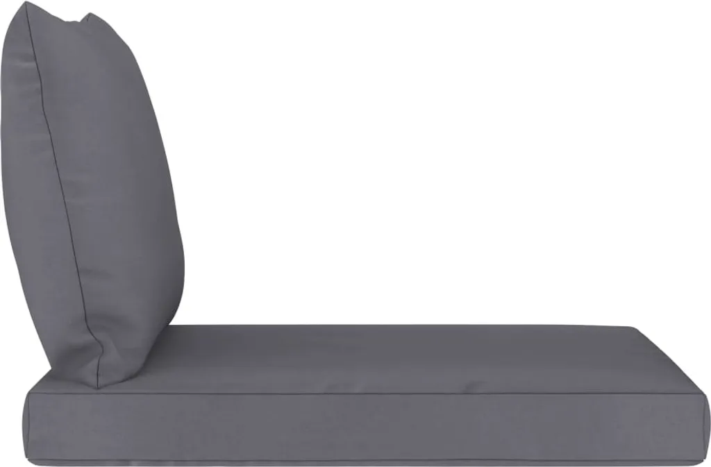 VidaXL Palettensofa-Auflagen 2 Stk. Anthrazit Stoff 4 VidaXL Palettensofa-Auflagen 2 Stk. Anthrazit Stoff – Bild 4