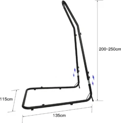 Hängematten Halterung L-förmig Verstellbar Für Hängemattenhalterungen Im Innen- Und Außenbereich Verwendet -Grünwelt Exporteren Garten-Winkel 65623cb1e4b3e263fc910fc9bf7bba90