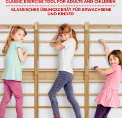 Physionics® Sprossenwand Aus Holz - Für Kinder Und Erwachsene, 195x80x14cm,100kg Max- Kletterwand, Turnwand, Klettergerüst -Grünwelt Exporteren Garten-Winkel 65dab602d3d3af32d4ed19e2f64a928b