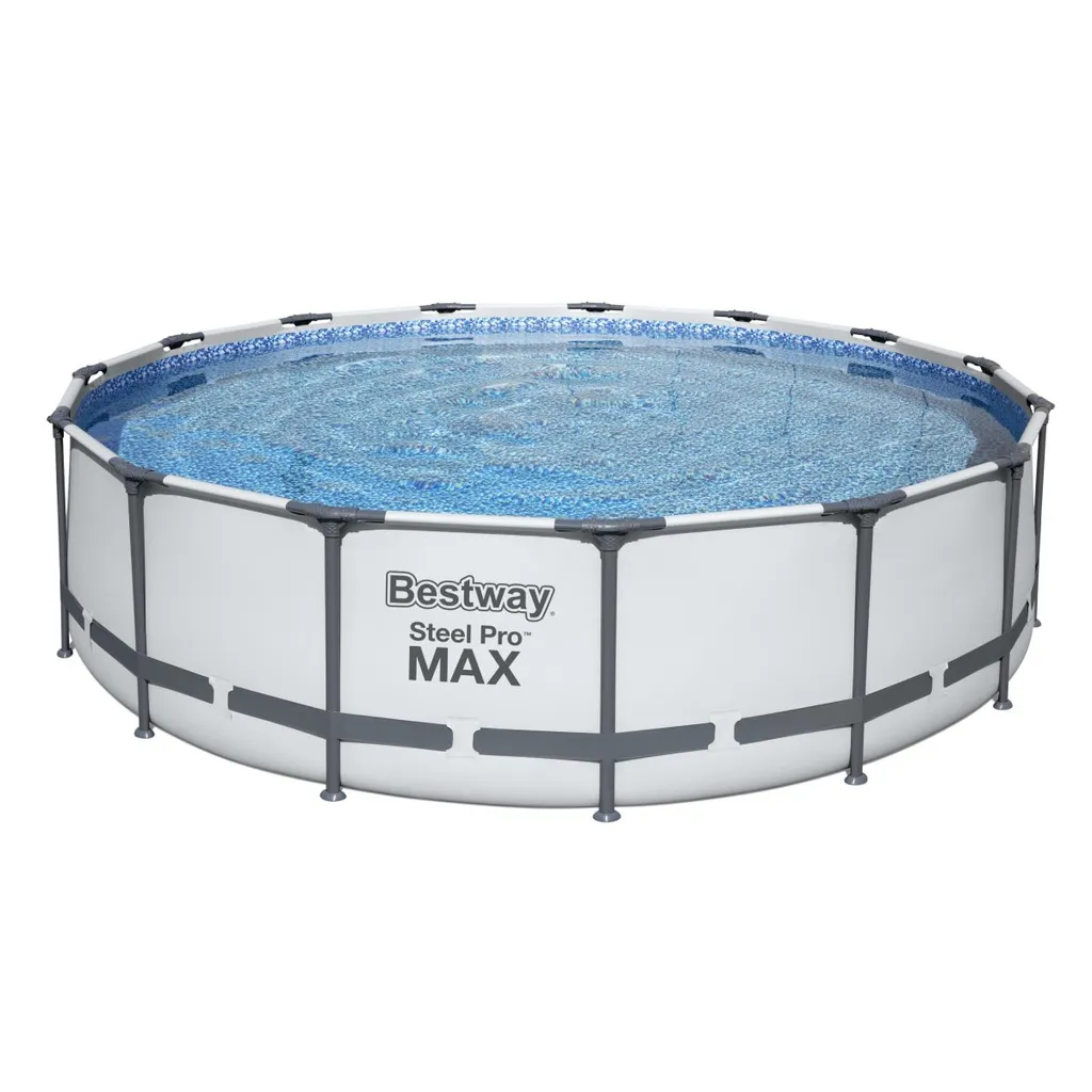 Bestway Frame Pool “Steel Pro™” Set 457x107 Cm - Rund - 14.970 L; 56488 8 Bestway Frame Pool “Steel Pro™” Set 457x107 Cm - Rund - 14.970 L; 56488 – Bild 8