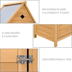 COSTWAY Gartenschrank Mit Satteldach Gerätehaus Wetterfest Geräteschuppen Werkzeugschrank Holz Geräteschrank 177x80x45cm 12 COSTWAY Gartenschrank Mit Satteldach Gerätehaus Wetterfest Geräteschuppen Werkzeugschrank Holz Geräteschrank 177x80x45cm -Grünwelt Exporteren Garten-Winkel 672cbcf225424eccfab7d358d24ea276