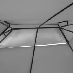 Outsunny Pavillon Gartenpavillon Partyzelt Gartenzelt Festzelt Doppeldach 3x4m Dunkelgrau -Grünwelt Exporteren Garten-Winkel 68517e040ca87a9e62d5a8c1480e84ec