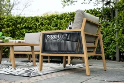 Garden Impressions Decala Lounge Set 4-teilig Aluminium Hell Teaklook Taupe -Grünwelt Exporteren Garten-Winkel 6883f22b0baaf25ff5e674ba79eb9a28