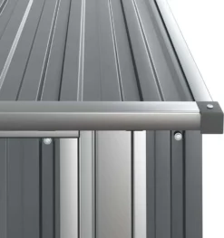 VidaXL Geräteschuppen Grau 118,5x97x209,5 Cm Verzinkter Stahl -Grünwelt Exporteren Garten-Winkel 68f330cfa372d95a94da3e2d1721ed99