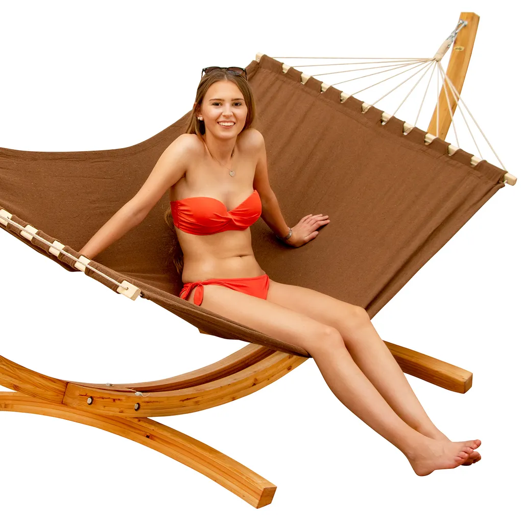 XXL Hängematte Mit Gestell - Holz Hängemattengestell 4 XXL Hängematte Mit Gestell - Holz Hängemattengestell – Bild 4