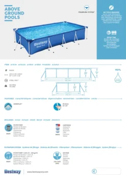 Bestway Steel Pro Framepool Set 400 X 211 X 81 Cm Mit Filterpumpe 31 Bestway Steel Pro Framepool Set 400 X 211 X 81 Cm Mit Filterpumpe -Grünwelt Exporteren Garten-Winkel 6ac8b14f0f01ae257d0dafdfb810f94f