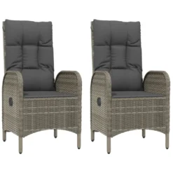 VidaXL 5-tlg. Garten-Essgruppe Mit Kissen Grau Poly Rattan -Grünwelt Exporteren Garten-Winkel 6b5cf1affb59e214e2b95a970796d45c