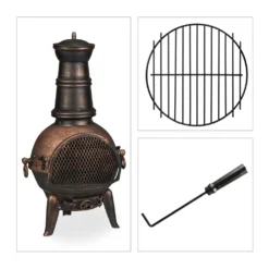 Relaxdays Terrassenofen In Bronze -Grünwelt Exporteren Garten-Winkel 6b990b2a2564b77f7e95de31a95e48be