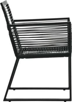 VidaXL Gartenstühle 4 Stk. Seil Rattan Schwarz -Grünwelt Exporteren Garten-Winkel 6bb978898d413aa8f3da19574786a552