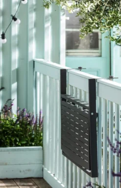 Dehner Balkon-Hängetisch, Klappbar, 90 X 65 X 41.7 Cm, FSC® Akazienholz, Dunkelgrau -Grünwelt Exporteren Garten-Winkel 6bd1577e370d7a6469570b89f620ba5a