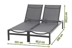 Siena Garden Rimini Lounger Set 2teilig Aluminium ,matt-anthrazit M29400 -Grünwelt Exporteren Garten-Winkel 6caec60bb29b9e19b8dd9ac4f90f4879