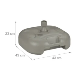 Relaxdays Sonnenschirmständer In Grau -Grünwelt Exporteren Garten-Winkel 6e26f46b36e17ba29c9441a5df1bcdd2