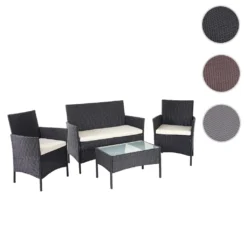 Poly-Rattan Garten-Garnitur HWC-D82, Sitzgruppe Lounge-Set Schwarz Mit Kissen Creme 13 Poly-Rattan Garten-Garnitur HWC-D82, Sitzgruppe Lounge-Set Schwarz Mit Kissen Creme -Grünwelt Exporteren Garten-Winkel 6ed0542c70dce3ec3f253844cc12d404