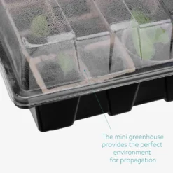 Navaris 47-teiliges Anzuchtset Für Pflanzen Kräuter Gemüse - Mit Anzuchtkasten Anzuchttöpfen Zubehör Schilder - Anzucht Set Mini Gewächshaus -Grünwelt Exporteren Garten-Winkel 712ad2414af53b1144f9f383bf91b7b0