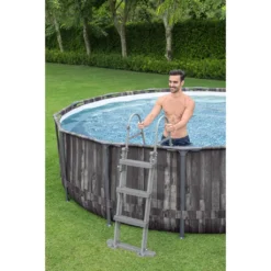Bestway® Steel Pro MAX™ Auftstellpool-Komplett-Set Mit Filterpumpe Ø 427 X 107 Cm, Holz-Optik (Mooreiche), Rund -Grünwelt Exporteren Garten-Winkel 715f8df61e0dab215adde1c44ee71152