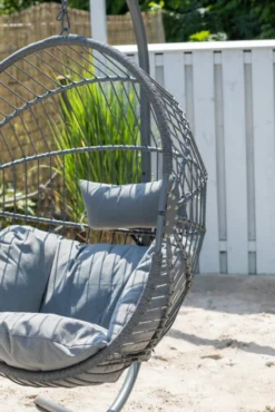 Hängesessel Modena Light Grey Mit Gestell -Grünwelt Exporteren Garten-Winkel 718ff12fd4cf39101574ba4eee6c2aa9