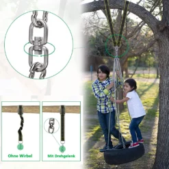 Schaukel Befestigung, Hängematte Befestigung Schaukel Aufhängung Hält Bis Zu 500 Kg,mit 2 Baumschutz Polster Und 2 Premium Karabinern,Hängematten-Zubehör,HM-03785 7 Schaukel Befestigung, Hängematte Befestigung Schaukel Aufhängung Hält Bis Zu 500 Kg,mit 2 Baumschutz Polster Und 2 Premium Karabinern,Hängematten-Zubehör,HM-03785 -Grünwelt Exporteren Garten-Winkel 72156acea11e32522f1510fa02a60a39