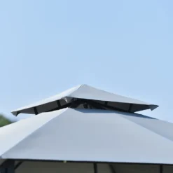 Flieks Pavillon 3x3 Wasserdicht, Gartenpavillon Grillpavillon Mit Seitenwand, Dach Und Pulverbeschichteter Stahl Partyzelt -Grünwelt Exporteren Garten-Winkel 7339e72e63415fb39f1041c8ac09e651 1