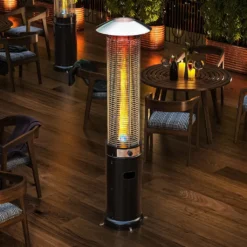 FINA | Gasheizstrahler | 1,8m | Schwarz | 11kW | Heizpilz, Terrassenheizstrahler, Terrassenheizer, Heizstrahler Gas -Grünwelt Exporteren Garten-Winkel 73d12814ab803821e0dcbe83743ec9e1