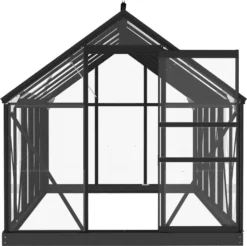 VidaXL Glas Gewächshaus Anthrazit 155x298x191 Cm Aluminium -Grünwelt Exporteren Garten-Winkel 73d5ddef19d33eff449afd7fb29d27aa