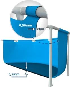 Intex Family Rahmenpool 28271NP Blau 260 X 160 X 65 Cm -Grünwelt Exporteren Garten-Winkel 74415b7437b786731e6c7f3b55c8dead