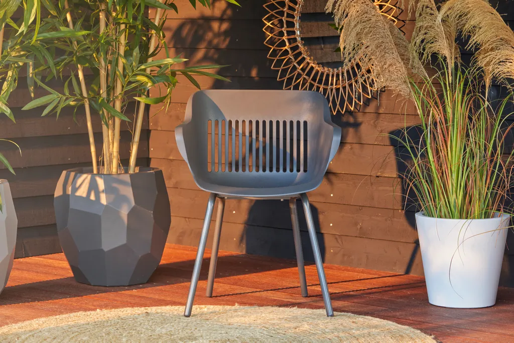 Hartman Outdoor 2er Set Gartenstühle Jill Rondo Anthrazit/Anthrazit 8 Hartman Outdoor 2er Set Gartenstühle Jill Rondo Anthrazit/Anthrazit – Bild 8