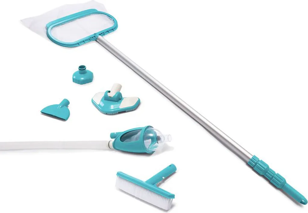 Intex Pool Reinigungsset, Teleskopstiel 2,79m / Schlauch 7,5m / 2tlg. Bodensauger Mit Filtersieb Zum Anschluß An Die Filterpumpe, 19 Intex Pool Reinigungsset, Teleskopstiel 2,79m / Schlauch 7,5m / 2tlg. Bodensauger Mit Filtersieb Zum Anschluß An Die Filterpumpe, – Bild 19