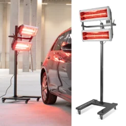 STAHLWERK Infrarot Lacktrockner 2.400 W Mit Stativ Infrarottrockner IR Strahler -Grünwelt Exporteren Garten-Winkel 76c4afe1c21917d1228361da09849037