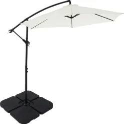 Mucola Schirmständer 60 L / 80 Kg 4er Set Ampelschirmständer Outdoor Schirmgewicht Bodenkreuz Sonnenschirmständer Schirmhalter Schirmfuß Wasser Sand Gefüllt Garten -Grünwelt Exporteren Garten-Winkel 77240e3e58eae6aac6dc96ede3331c6e