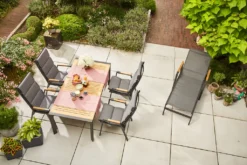 Zurigo Auszietisch 180/240x90cm Teakholz / Anthrazit -Grünwelt Exporteren Garten-Winkel 77736e2e80c52d4b21b7094170f8493e