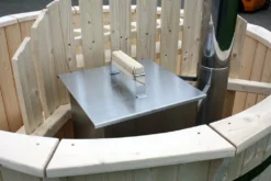 Holzofen Unterwasserofen Poolheizung Edelstahl Heizung Für Pool Badetonne Hottub Badefass Mit Schornstein, Haube Und Kaminset -Grünwelt Exporteren Garten-Winkel 779a2b73182fb93befe9655b8778dc3e