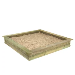 WICKEY King Kong 195 X 195 Cm Sandkasten Sandkiste Mit Sitzbank Garten Kinder Buddelkiste