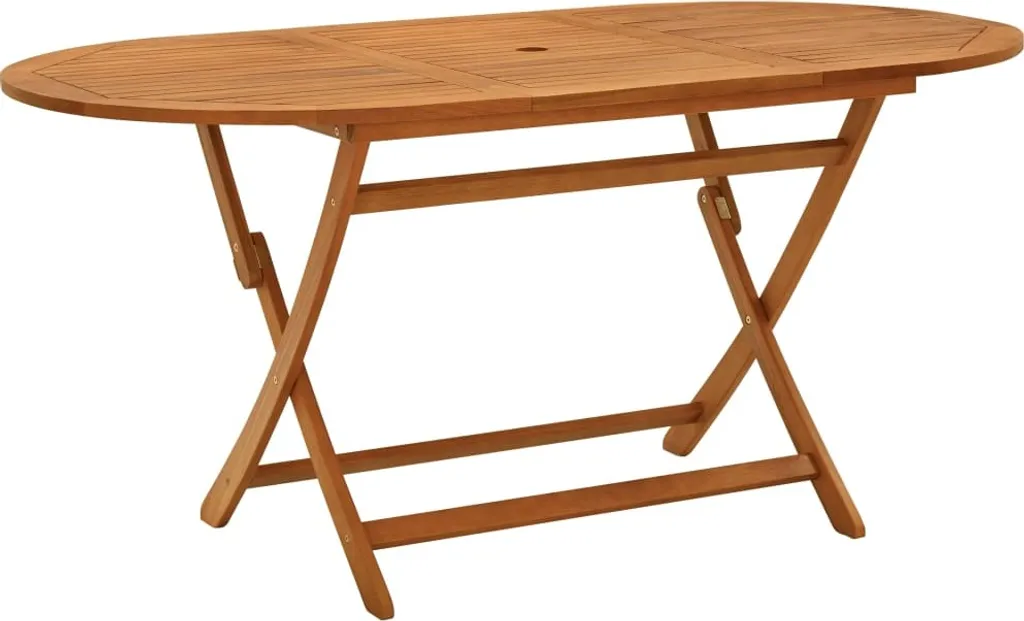 VidaXL Klappbarer Gartentisch 160x85x75 Cm Massivholz Eukalyptus 1 VidaXL Klappbarer Gartentisch 160x85x75 Cm Massivholz Eukalyptus