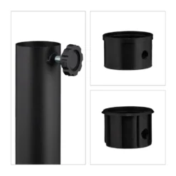 Relaxdays Runder Sonnenschirmständer In Schwarz -Grünwelt Exporteren Garten-Winkel 78f426716c9143b6cc6b866b3ee98b93