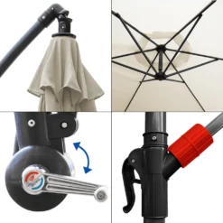 EINFEBEN 3m Sonnenschirm Sonnenschirme Ampelschirm Gartenschirm Terrassen UV40+ Marktschirm,Beige,3m 12 EINFEBEN 3m Sonnenschirm Sonnenschirme Ampelschirm Gartenschirm Terrassen UV40+ Marktschirm,Beige,3m -Grünwelt Exporteren Garten-Winkel 7a39195d701811ebc825c9031887a607